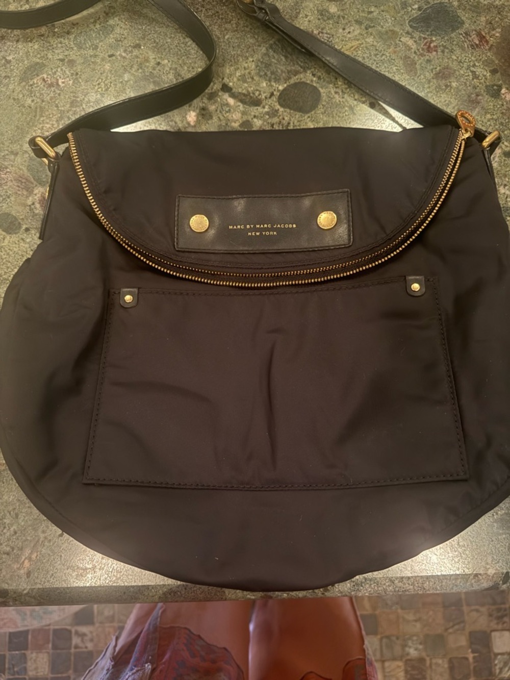 Marc by Marc Jacobs Natasha Black Nylon Crossbody Bag